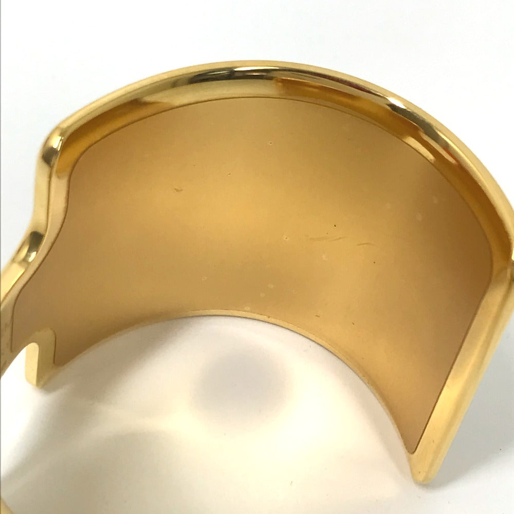 HERMES Bangle leather Brown x Gold bracelet Olympe Women  d