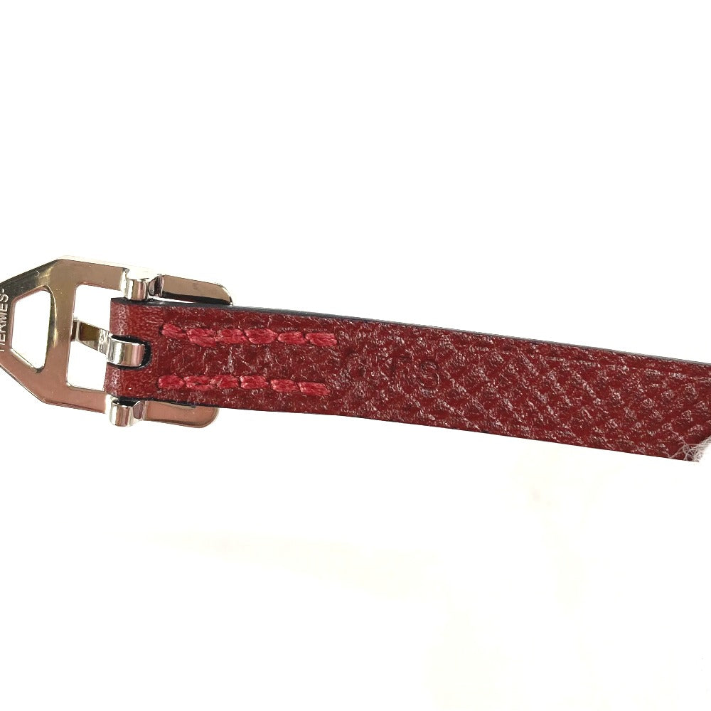 HERMES bracelet leather Brown Bracelet Paddock Double Tour Women  d