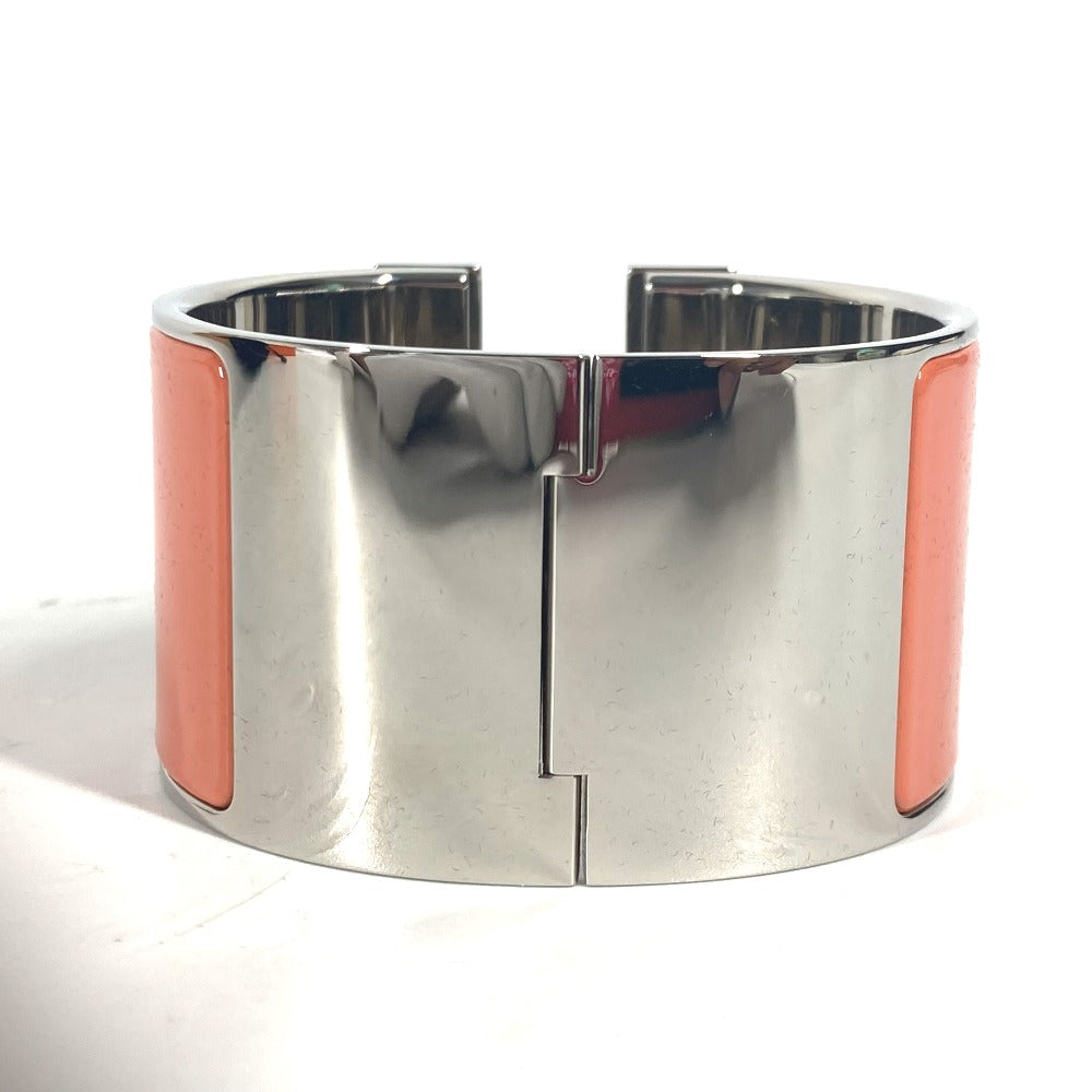 HERMES Bangle metal Orange xSilver Accessories Click Clack XL Women  d