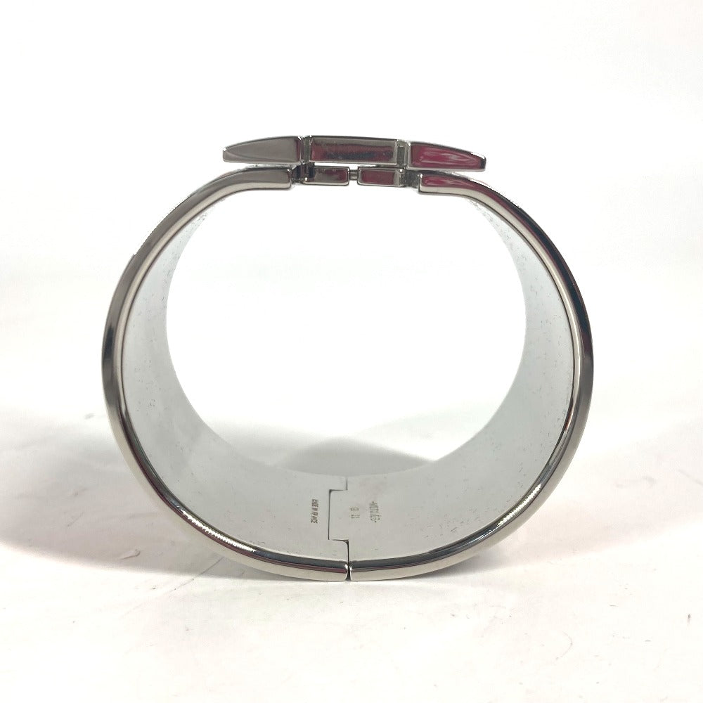 HERMES Bangle metal Orange xSilver Accessories Click Clack XL Women  d