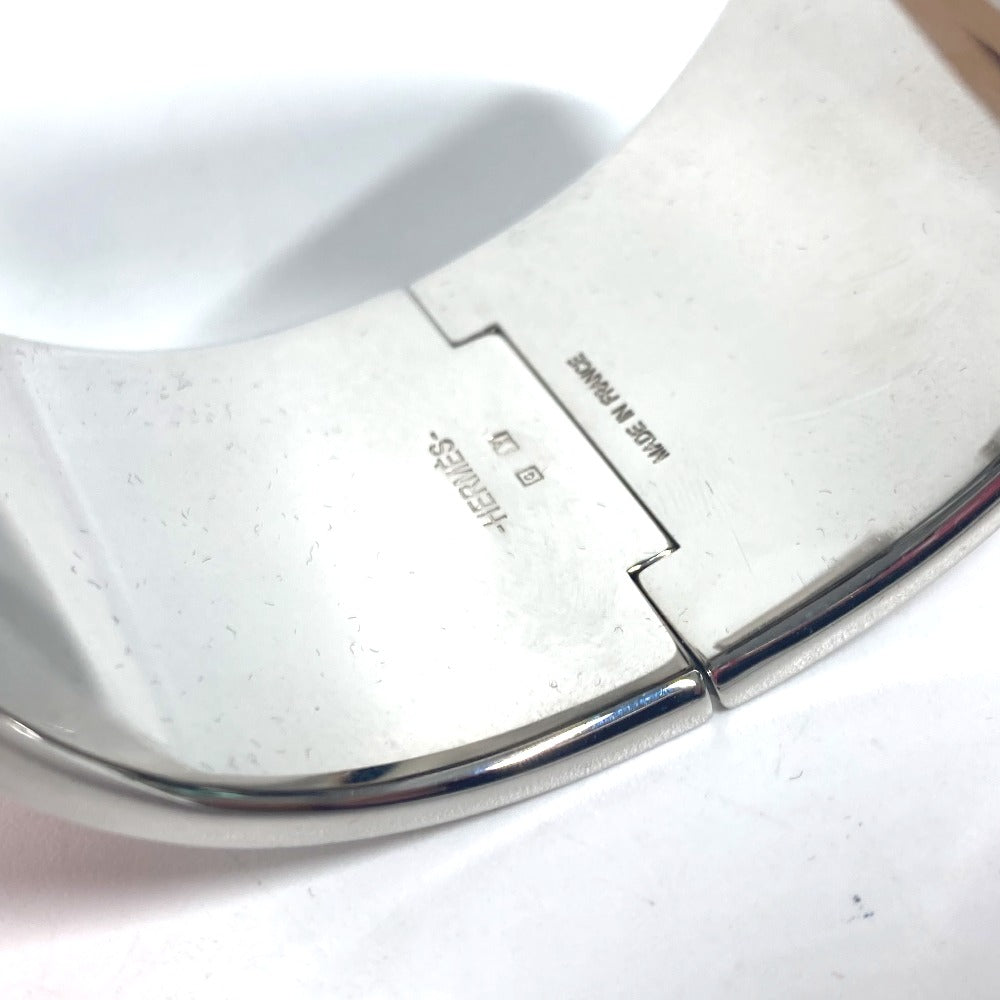 HERMES Bangle metal Orange xSilver Accessories Click Clack XL Women  d
