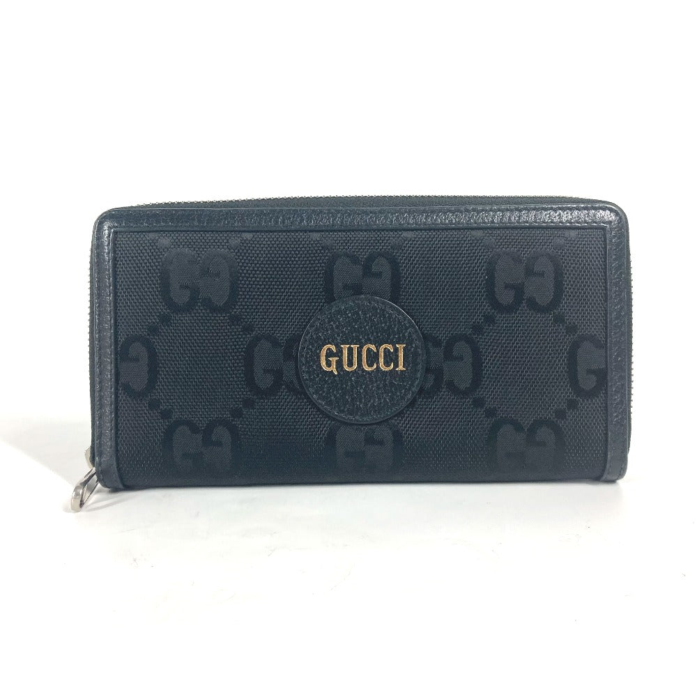 GUCCI Long Wallet Purse 625576 Nylon / leather black logo Off The Grid mens
