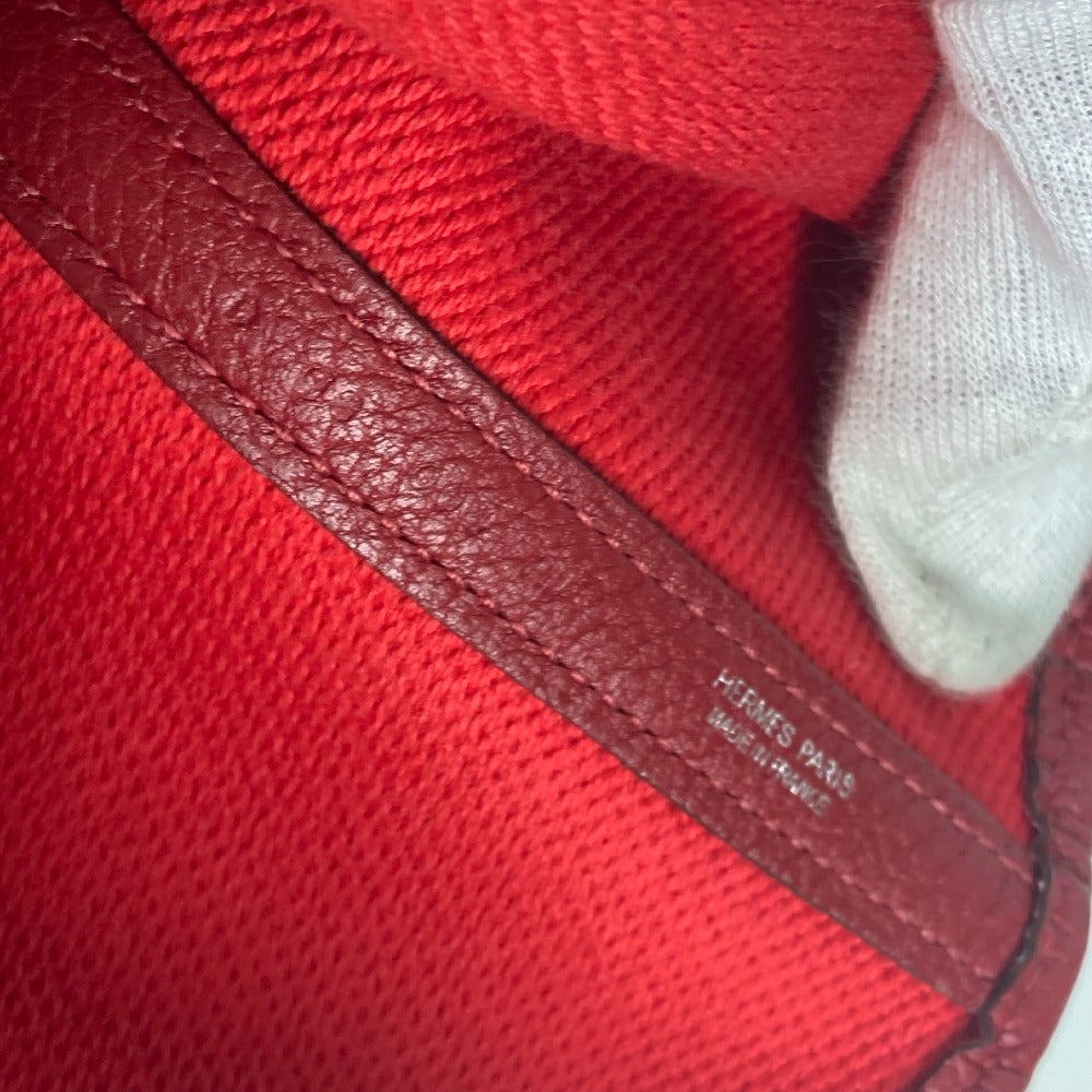 HERMES Tote Bag Toile H, Negonda Red type Shoulder Bag Shoulder Bag Garden party PM Women  d