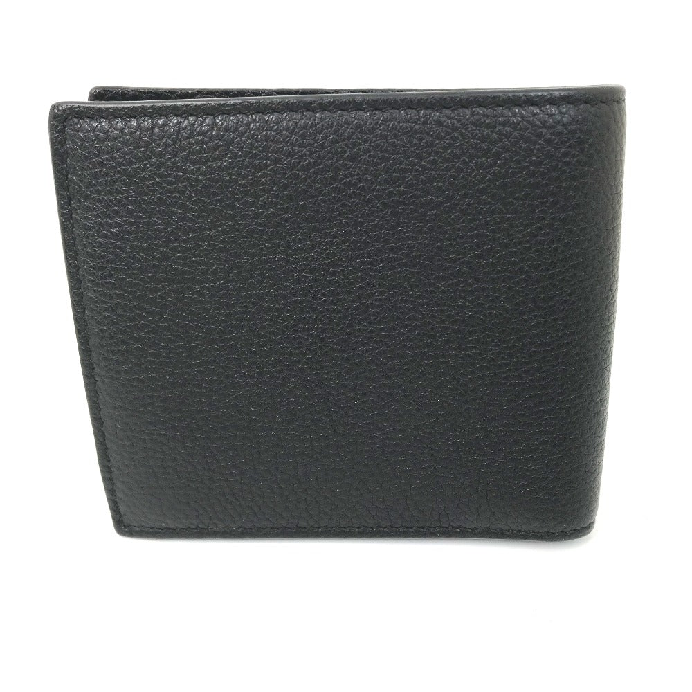 GUCCI Folded wallet 496316 leather black   logo print mens