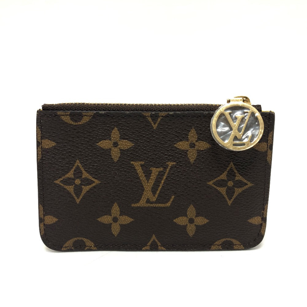 LOUIS VUITTON Coin case M81882 Monogram canvas Brown x yellow Monogram Porto Cult Romy mens  d