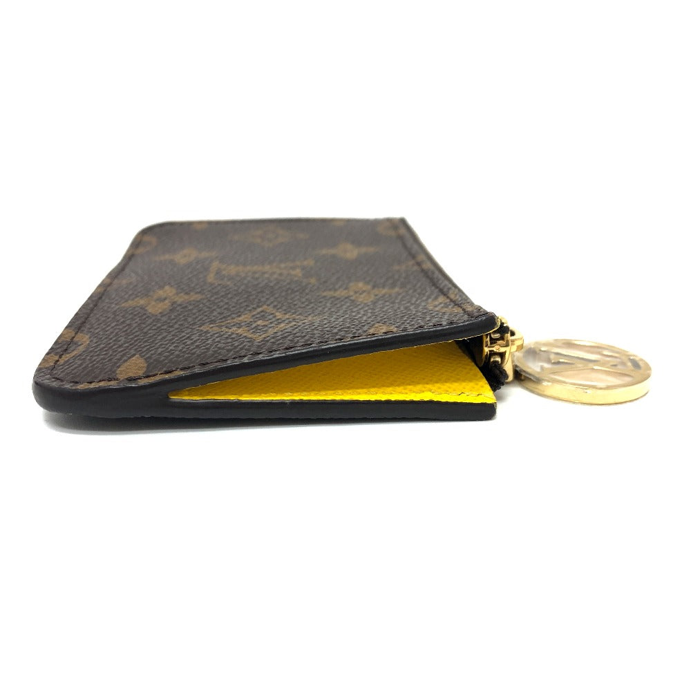 LOUIS VUITTON Coin case M81882 Monogram canvas Brown x yellow Monogram Porto Cult Romy mens  d