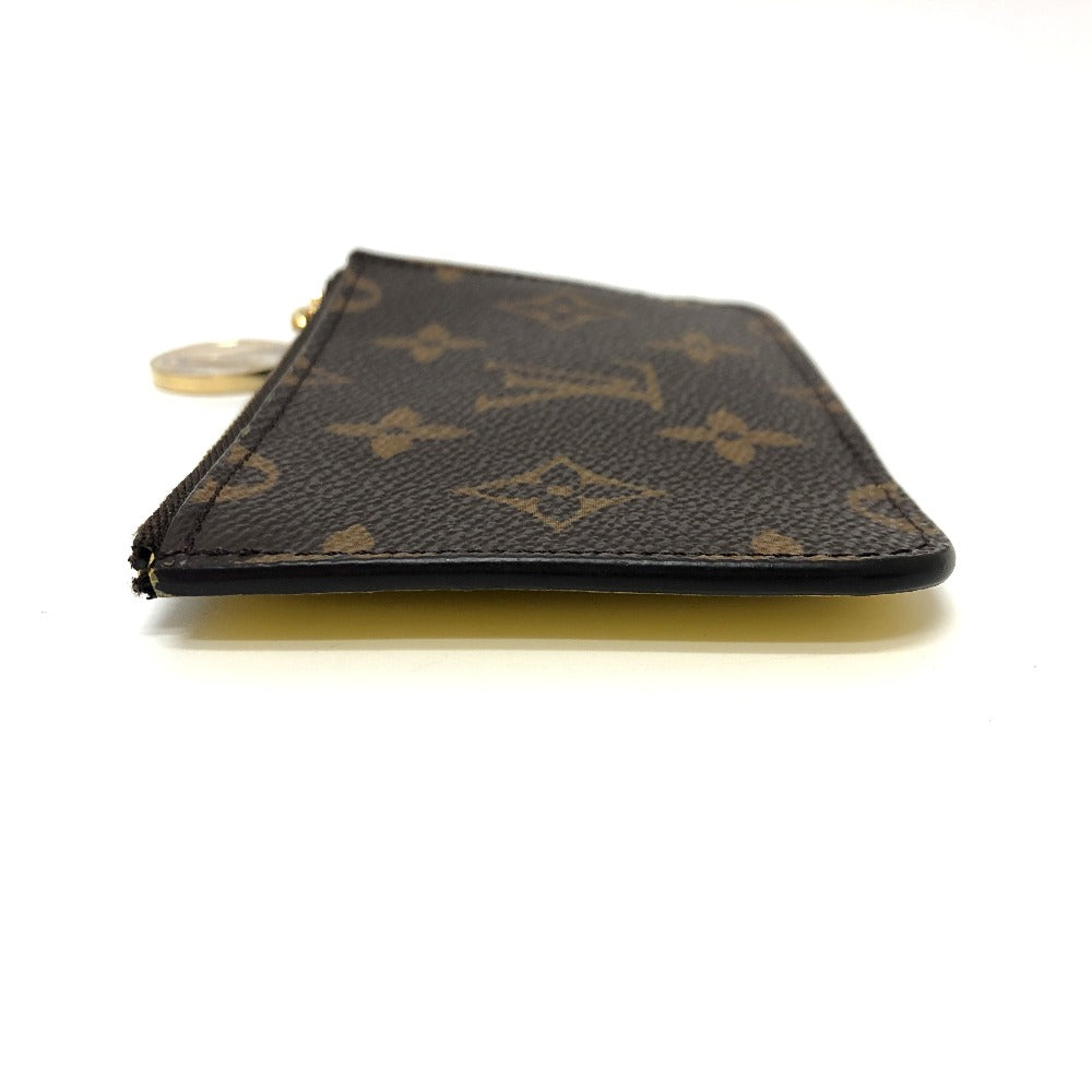 LOUIS VUITTON Coin case M81882 Monogram canvas Brown x yellow Monogram Porto Cult Romy mens  d