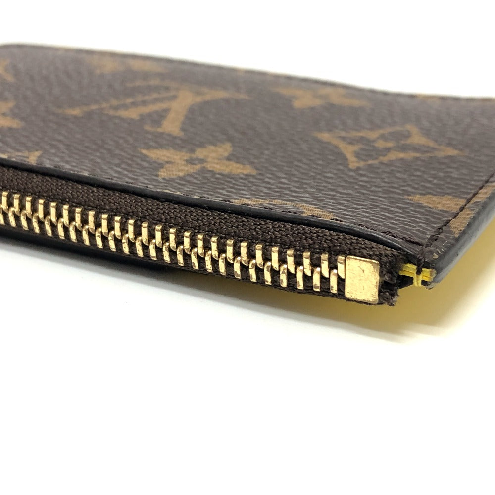 LOUIS VUITTON Coin case M81882 Monogram canvas Brown x yellow Monogram Porto Cult Romy mens  d