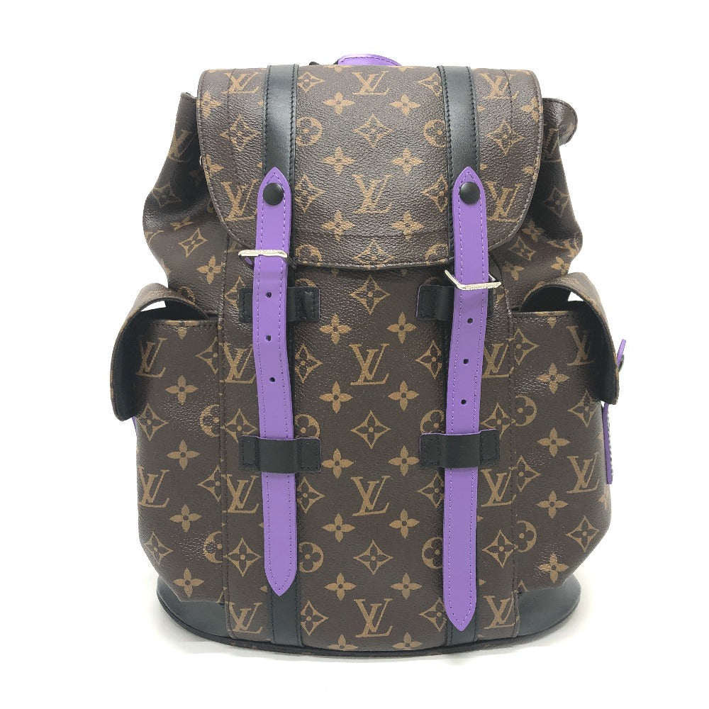 LOUIS VUITTON Backpack M46247 Monogram canvas purple Monogram macacer Christopher PM mens  d