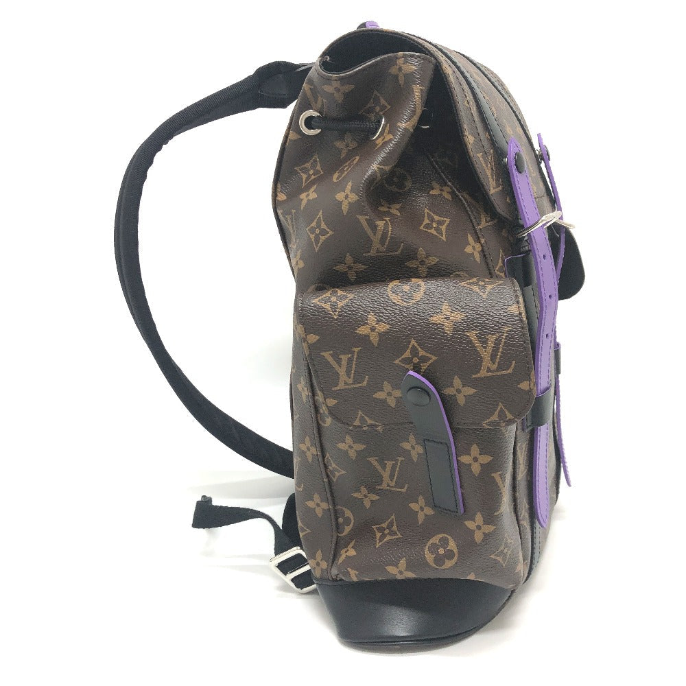 LOUIS VUITTON Backpack M46247 Monogram canvas purple Monogram macacer Christopher PM mens  d