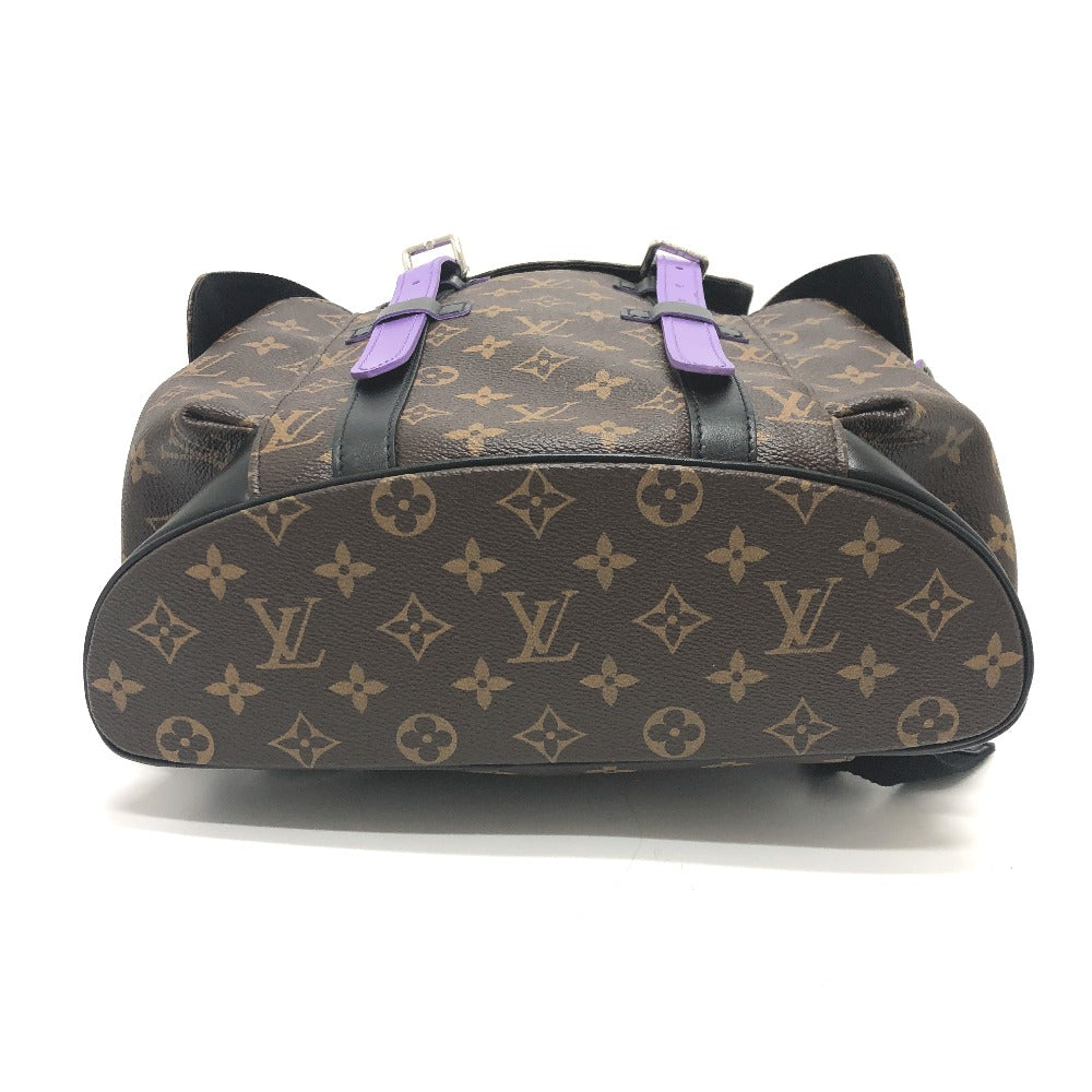 LOUIS VUITTON Backpack M46247 Monogram canvas purple Monogram macacer Christopher PM mens  d