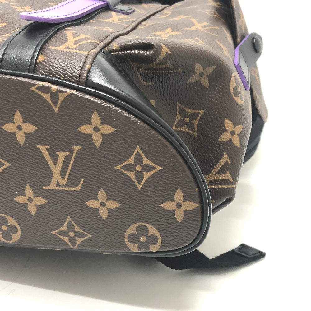 LOUIS VUITTON Backpack M46247 Monogram canvas purple Monogram macacer Christopher PM mens  d