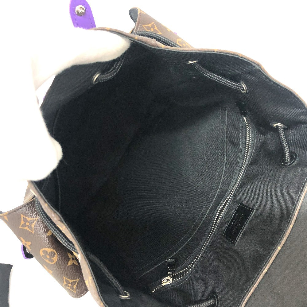 LOUIS VUITTON Backpack M46247 Monogram canvas purple Monogram macacer Christopher PM mens  d