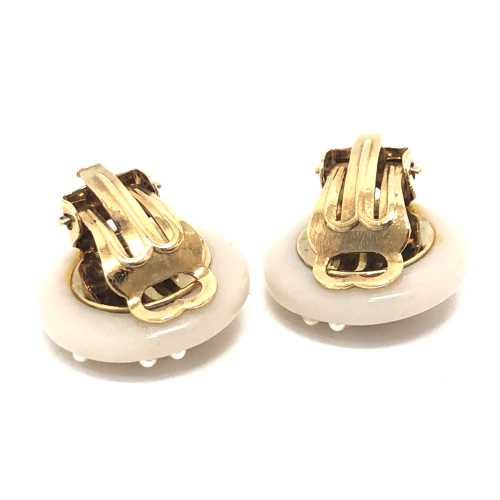 CHANEL Earring plastic beige 03P CC COCO Mark