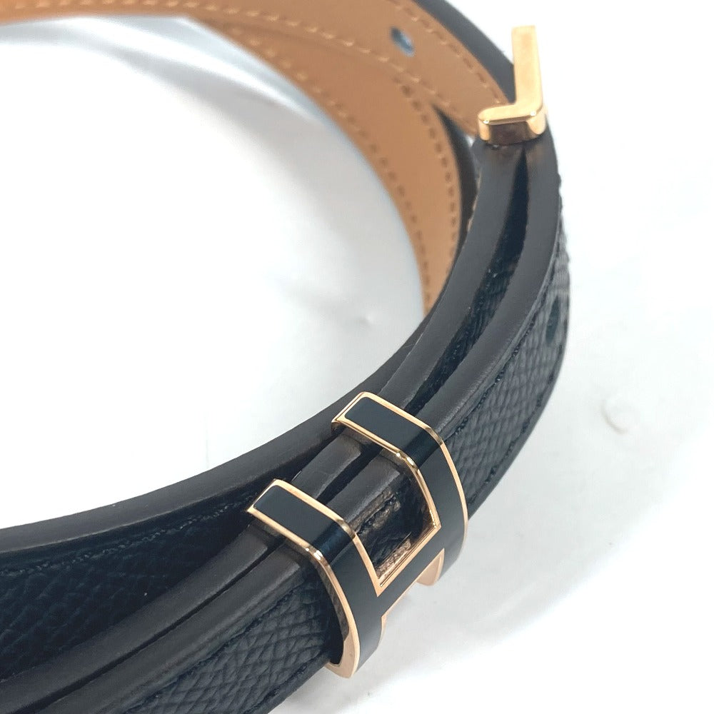 HERMES belt Epsom black H logo Belt Pop H 15 Women 75  d