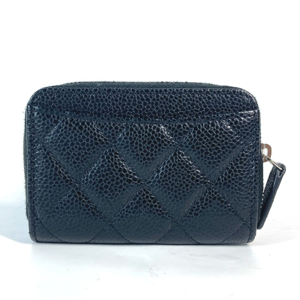 CHANEL Coin case AP0216 Caviar skin black CC COCO Mark Wallet Coin Pocket Matrasse quilting