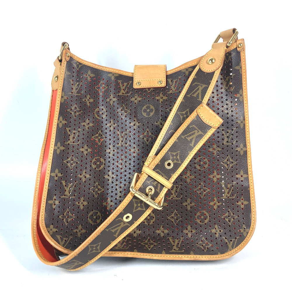 LOUIS VUITTON Shoulder Bag M95174 Monogram canvas Brown x orange Monogram Perfo Punching M tte Women