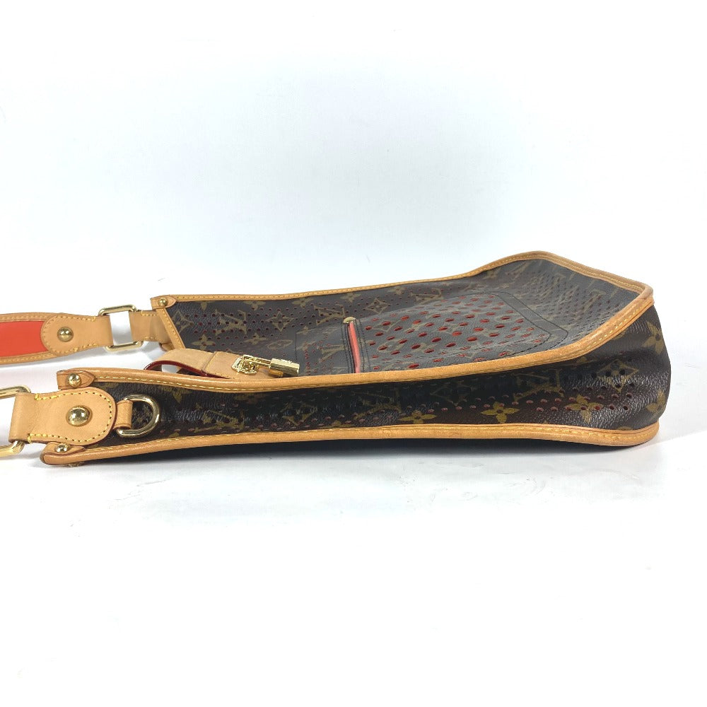LOUIS VUITTON Shoulder Bag M95174 Monogram canvas Brown x orange Monogram Perfo Punching M tte Women