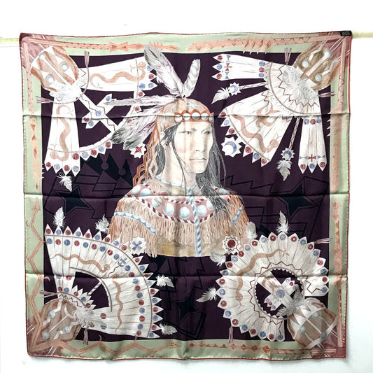 HERMES scarf silk multicolor Carre90 Cosmogonie Apache Cosmology