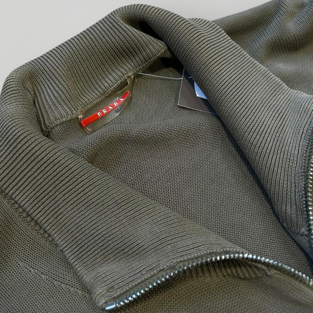 Prada Sport 2000's Lightweight Zip Up Knit L/XL