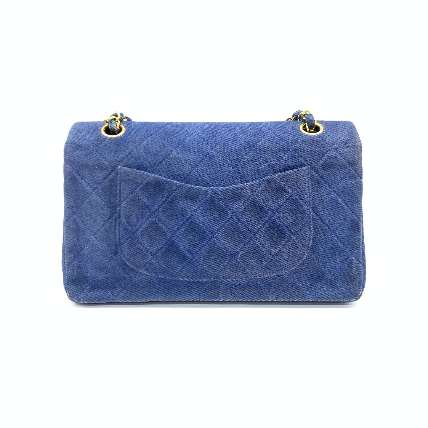Chanel Classic Flap   Medium Blue Jeans Denim with 24k Gold HW, 1989-1991