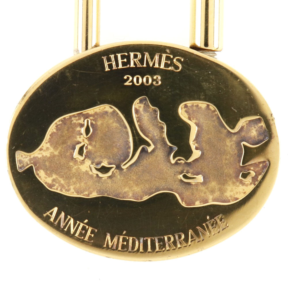 HERMES Cadena Plated Gold gold Mediterranean 2003 ANNEE MEDITERRANEE Women(Unisex)  d