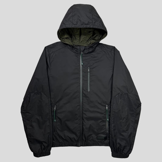 Prada Milano 2017 Rubber Logo Laminated K-way Windbreaker - L