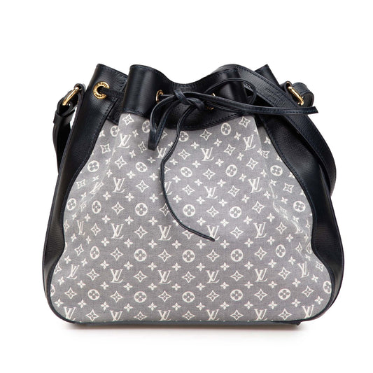 Gray Louis Vuitton Monogram Mini Lin Idylle Noe PM Bucket Bag