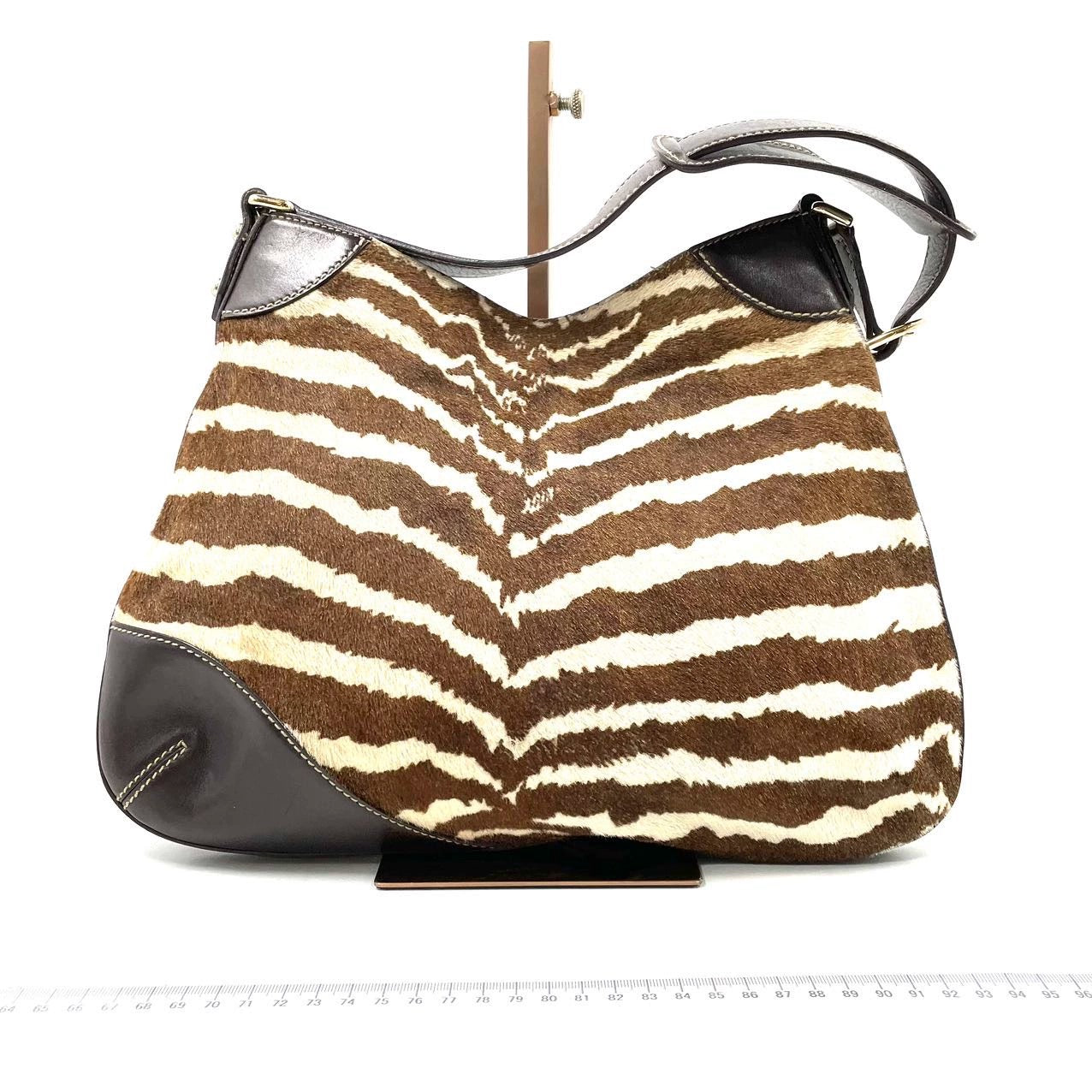 Gucci Jackie   Zebra Print Pony-style Calfskin Side Horsebit