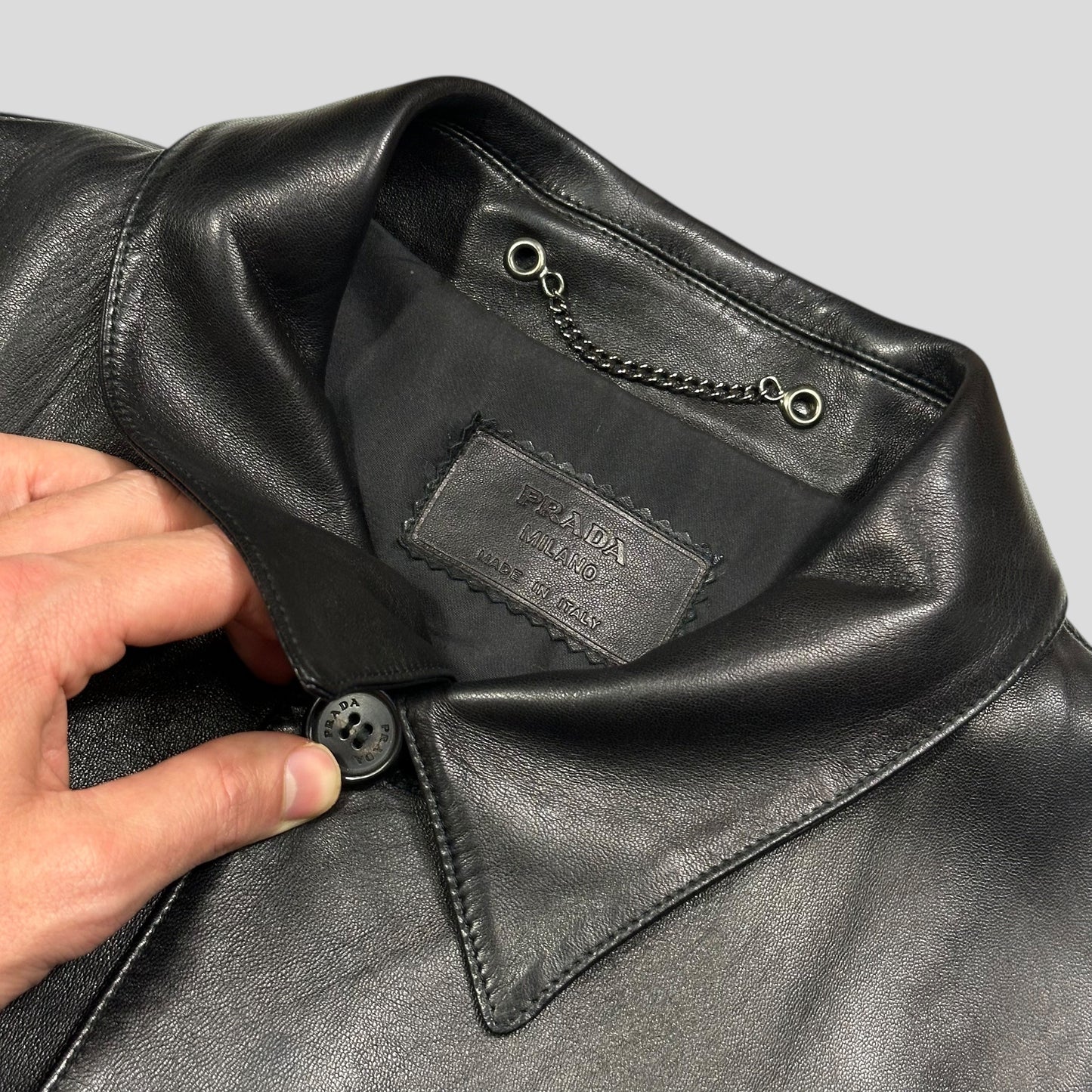 Prada Milano AW99 Calf Leather Padded Chore Jacket - IT52 (L)
