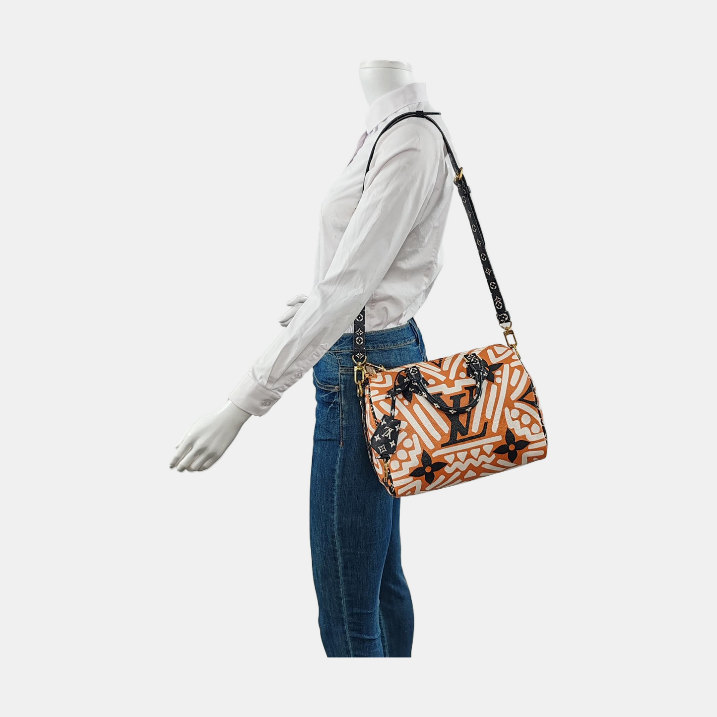 Louis Vuitton Speedy Bandouliere 25 Giant Monogram Crossbody Bag