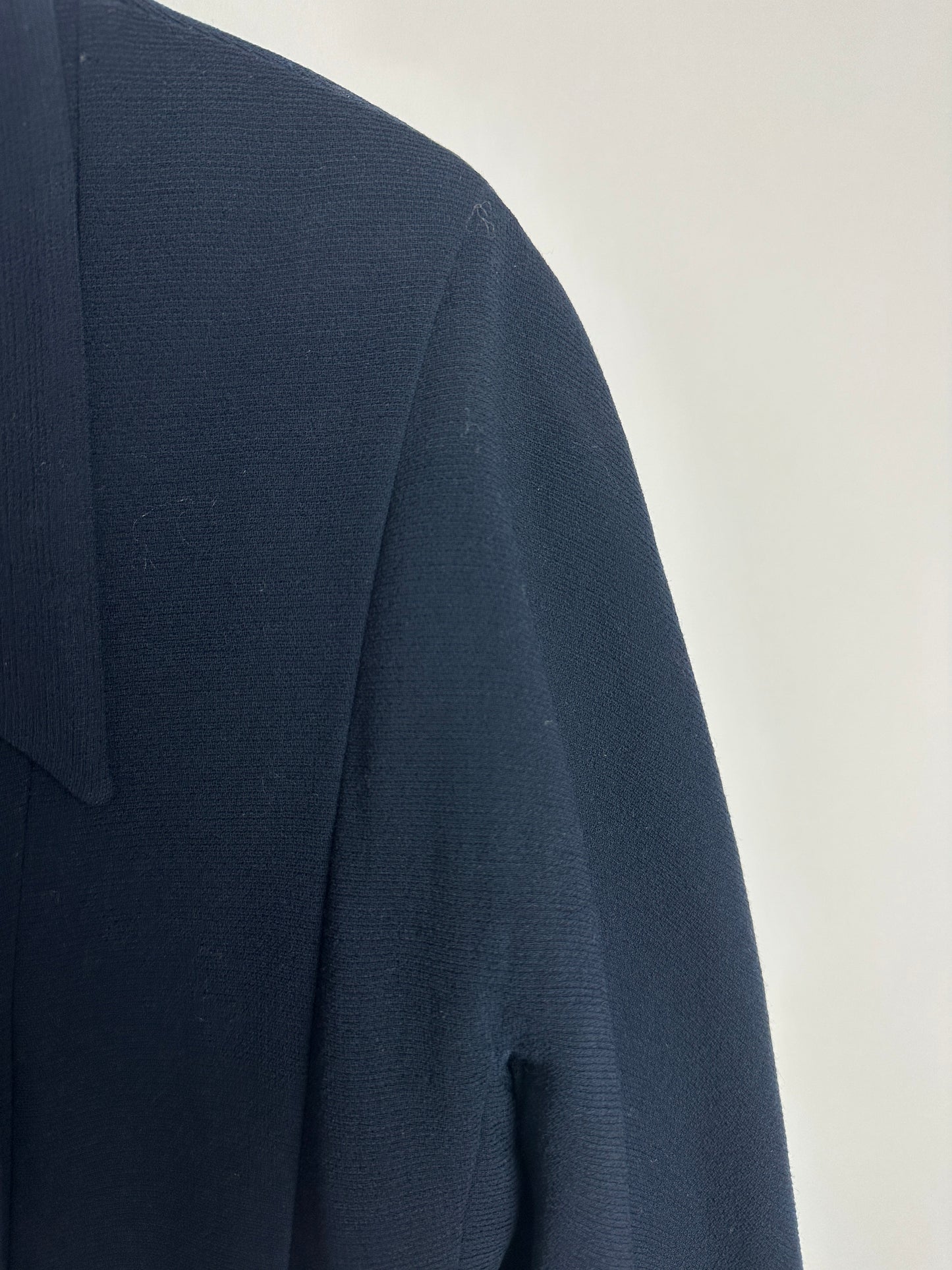 Chanel   Navy Double Breasted Wool Blazer Jacket and Skirt Set with Gold CC Logo Button Detail FR 38 (UK 10)