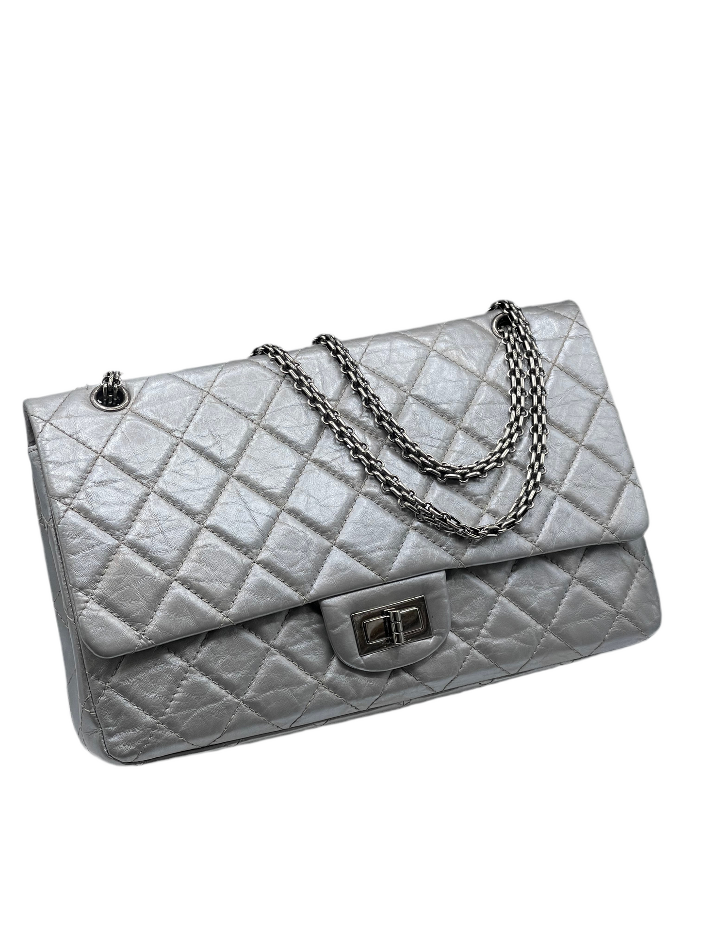 Chanel - Sac 2.55 227 Silver
