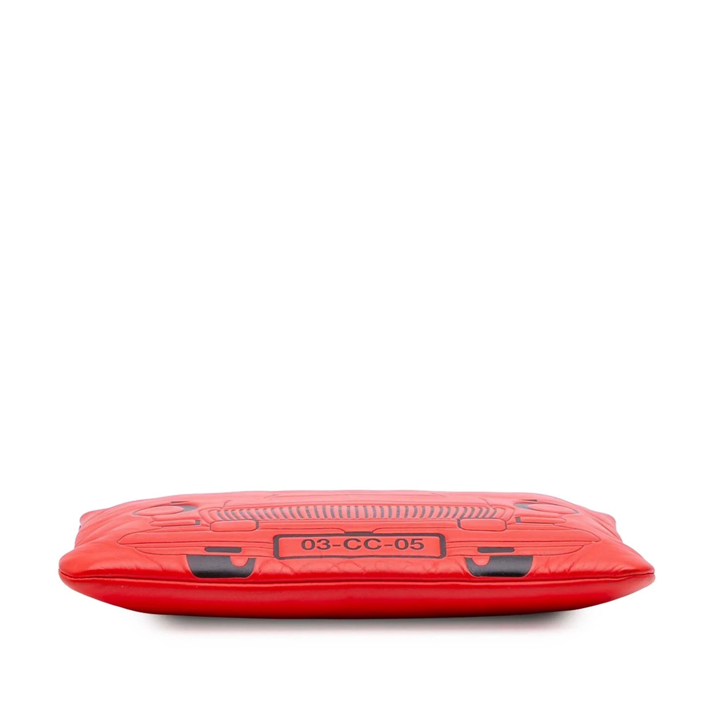 Red Chanel Medium Printed Lambskin Cuba La Habana O Case Clutch