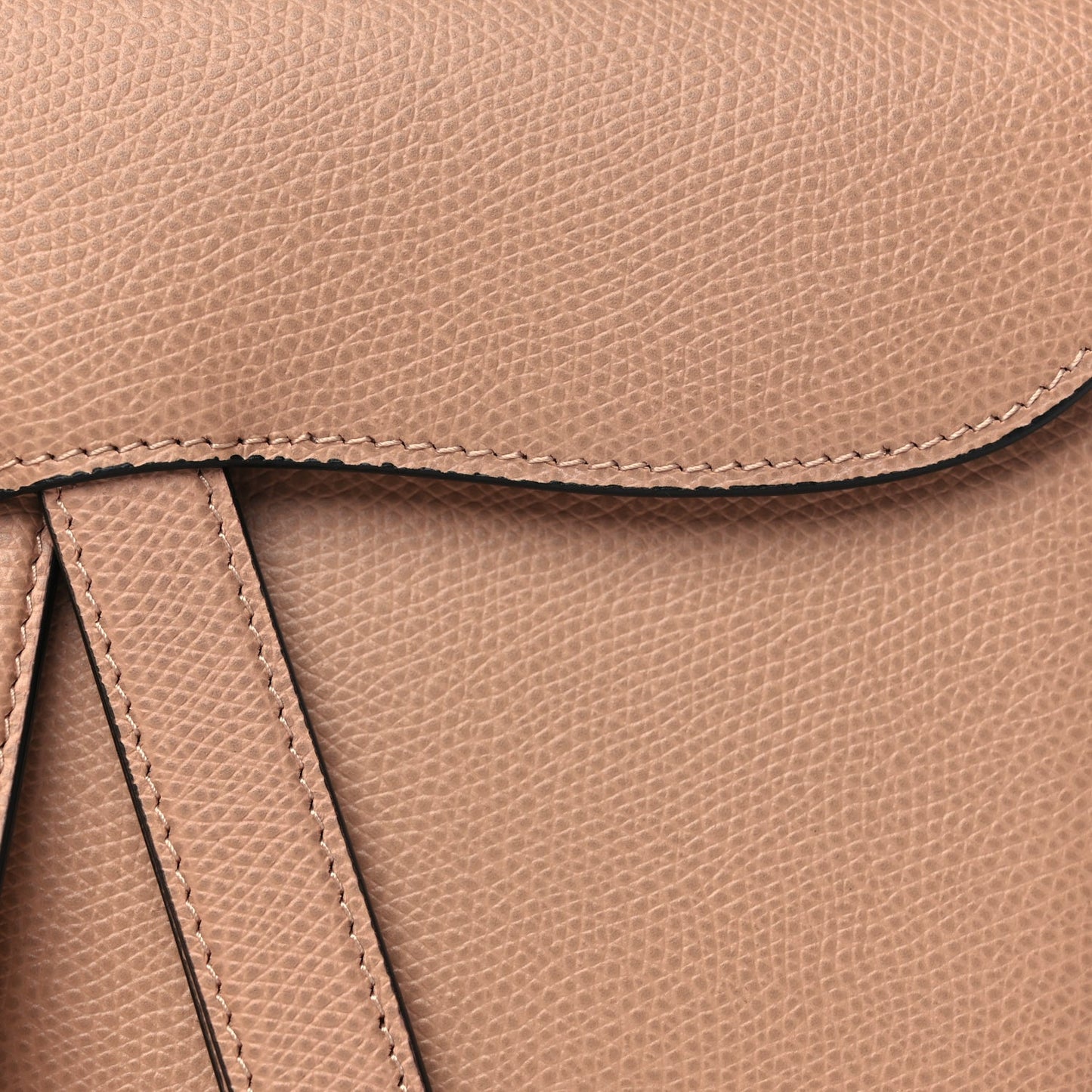 Christian Dior Grained Calfskin Saddle Clutch Fard