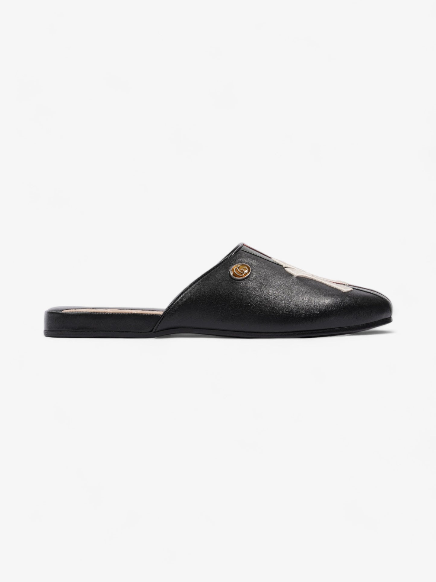 Gucci GG Yankees Loafers Black / Green / Red Leather EU 43 UK 9
