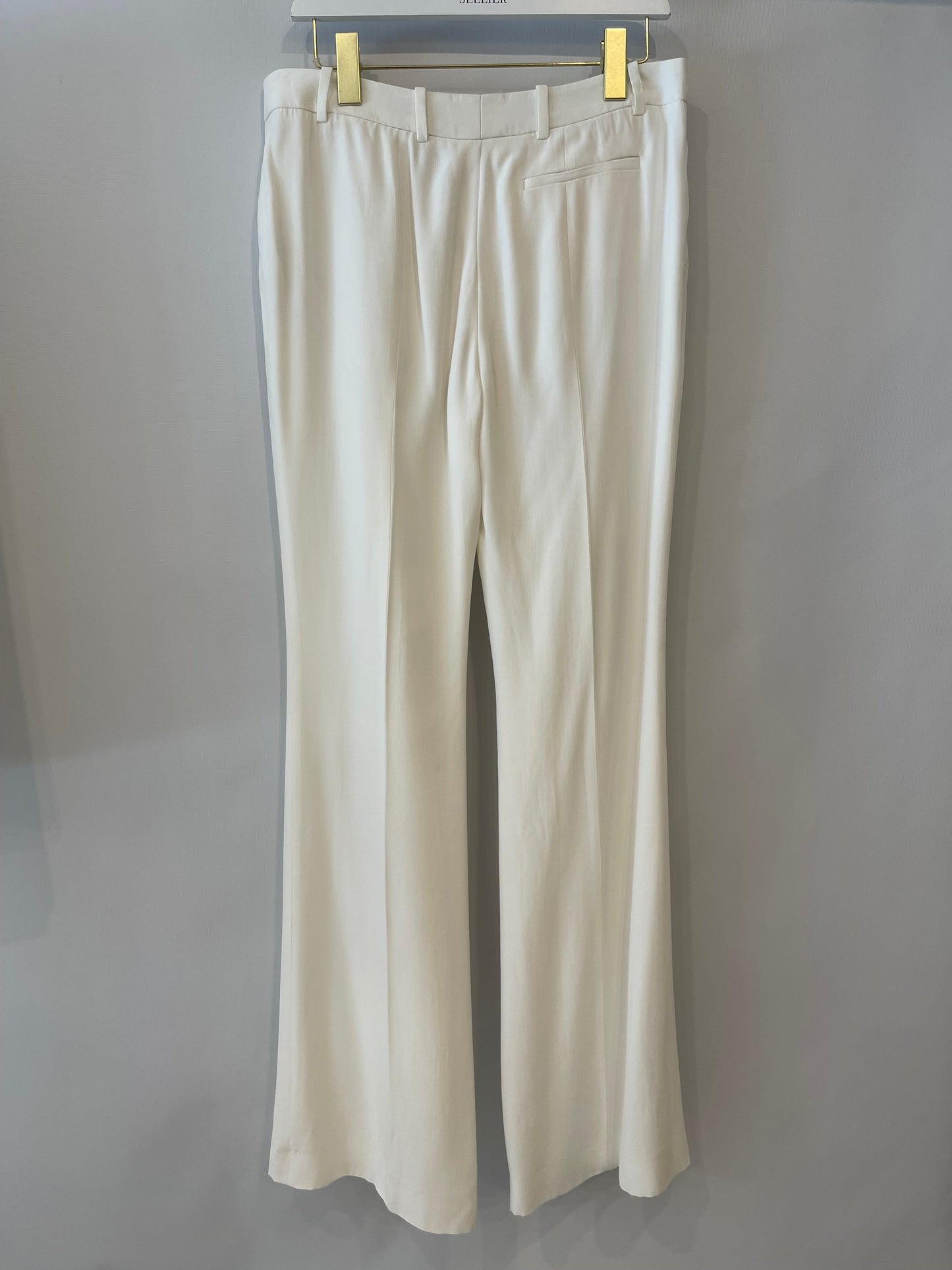 Alexander McQueen White Blazer Jacket and Matching Tro rs Set with White Button Details Size IT 42/44 (UK 10/12)