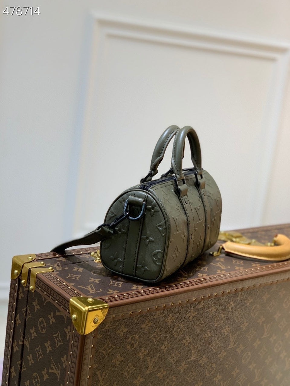 Top Quality Keepall XS Monogram Seal Khaki For Men, Bags 8.3in/21cm Top Quality M57961