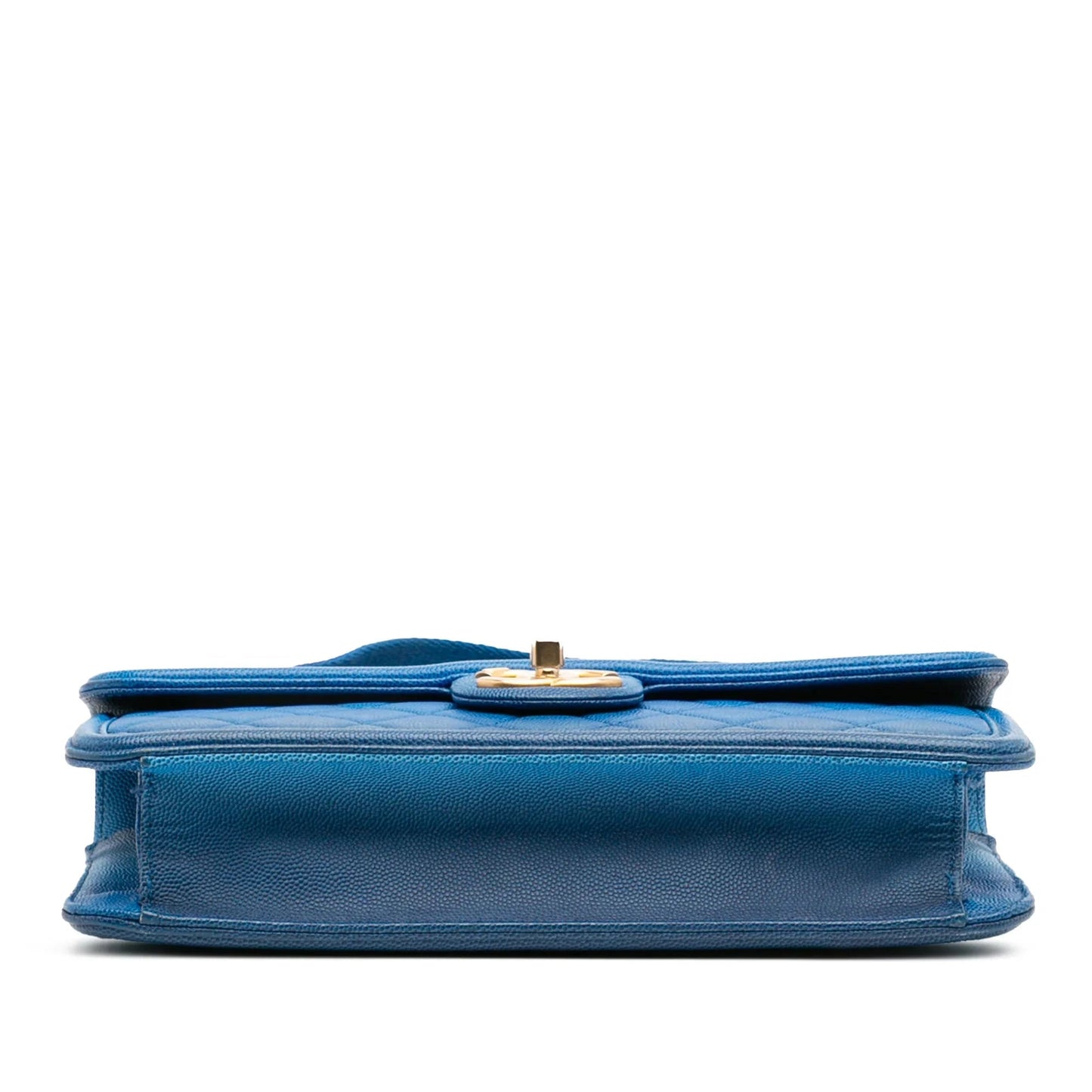 Blue Chanel Medium Quilted Caviar Sunset On The Sea Flap Satchel