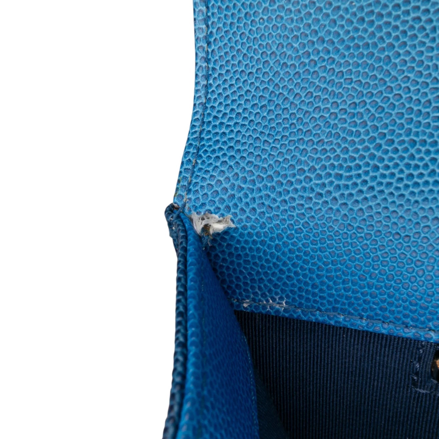 Blue Chanel Medium Quilted Caviar Sunset On The Sea Flap Satchel