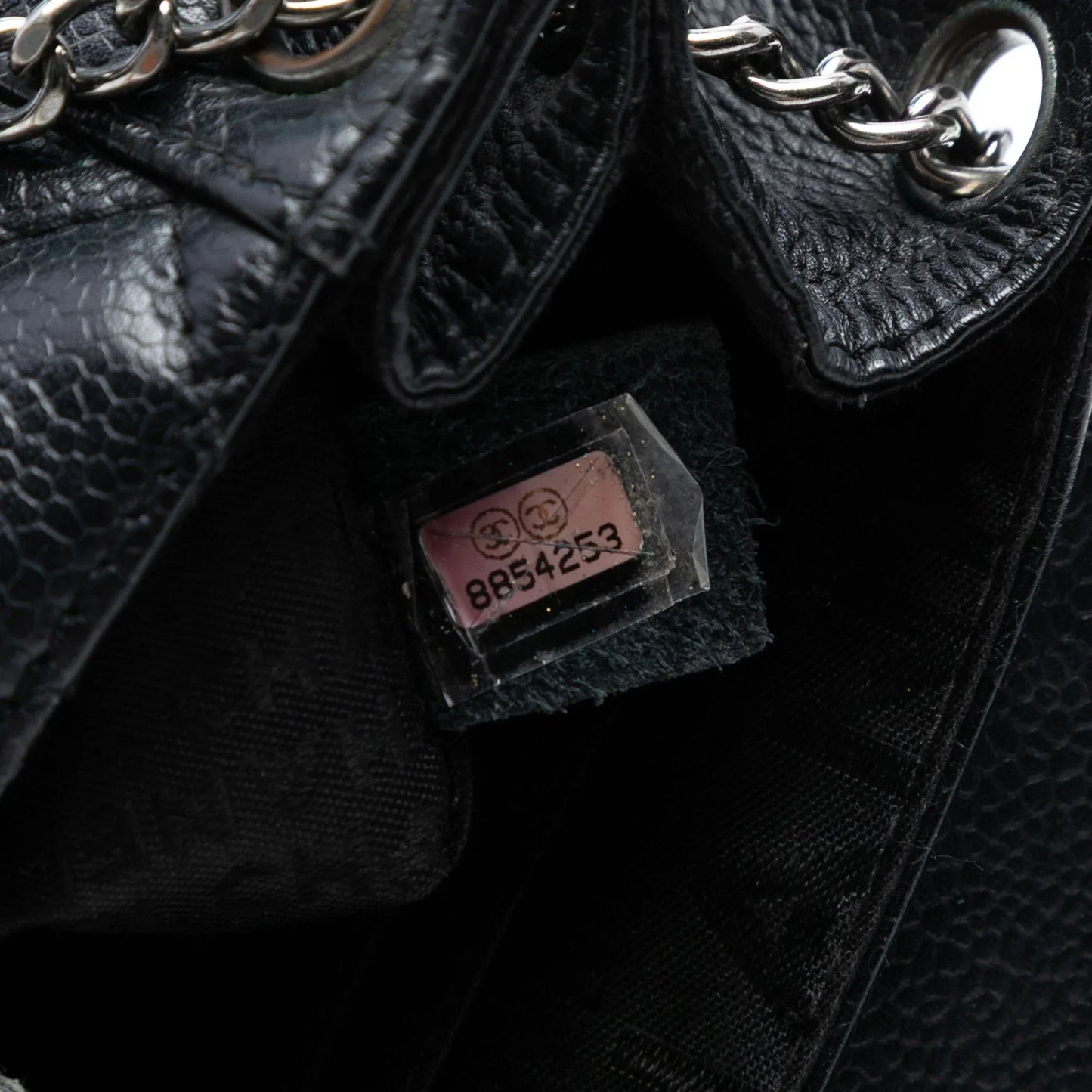 Black Chanel Mini Quilted Caviar Accordion Flap Shoulder Bag