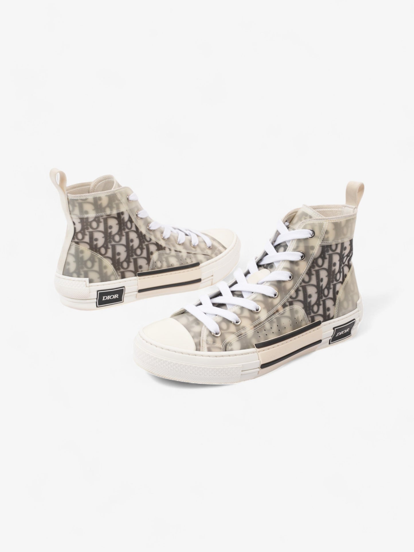 Christian Dior B23 High-tops Grey Oblique  / White Mesh EU 40 UK 7
