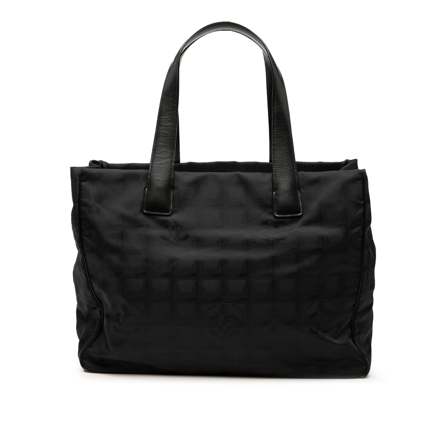 Black Chanel New Travel Line Nylon Tote