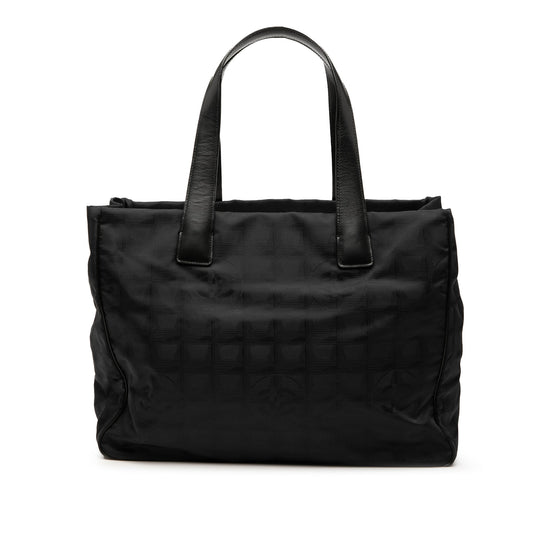Black Chanel New Travel Line Nylon Tote