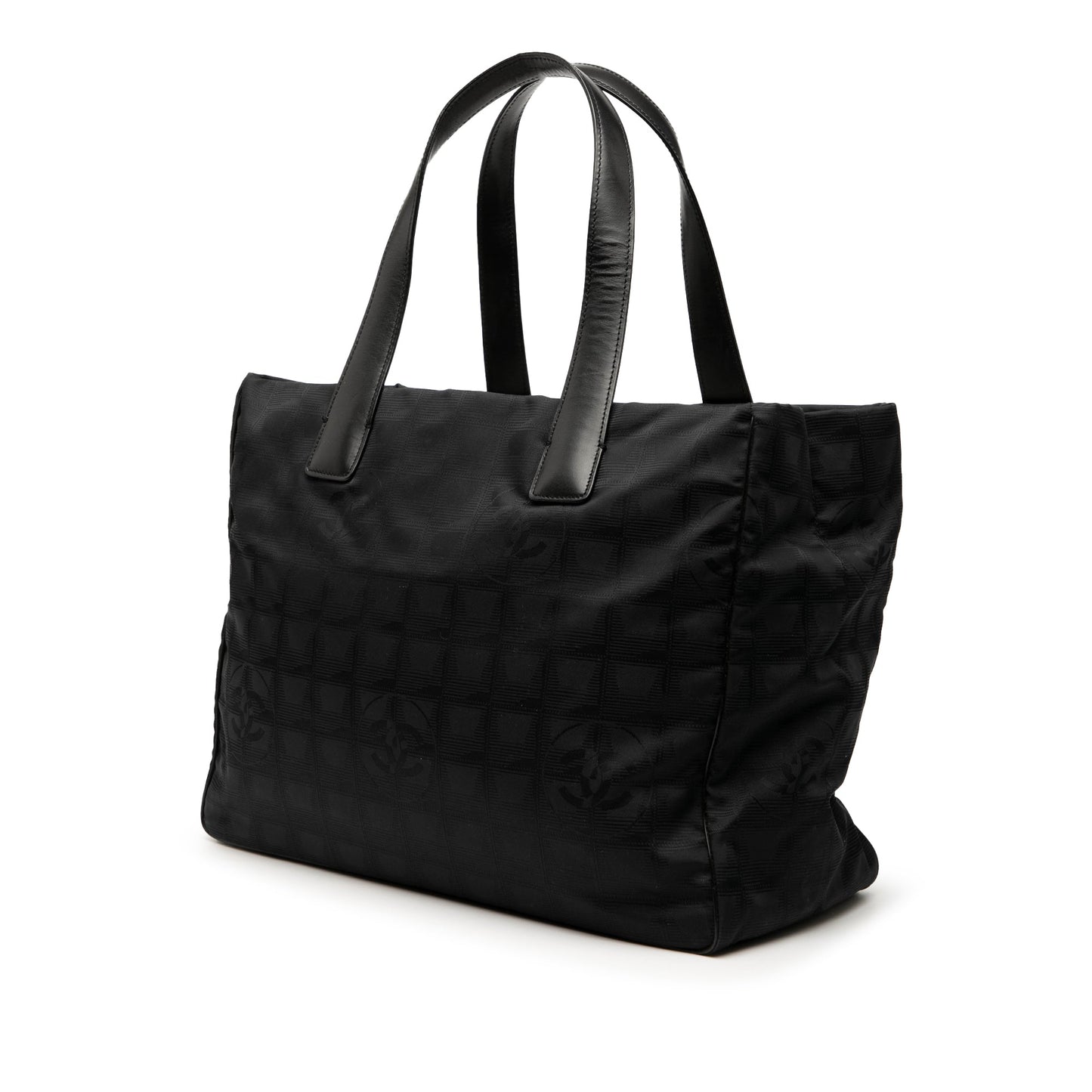 Black Chanel New Travel Line Nylon Tote