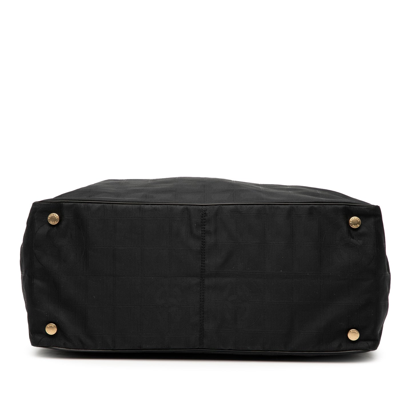 Black Chanel New Travel Line Nylon Tote