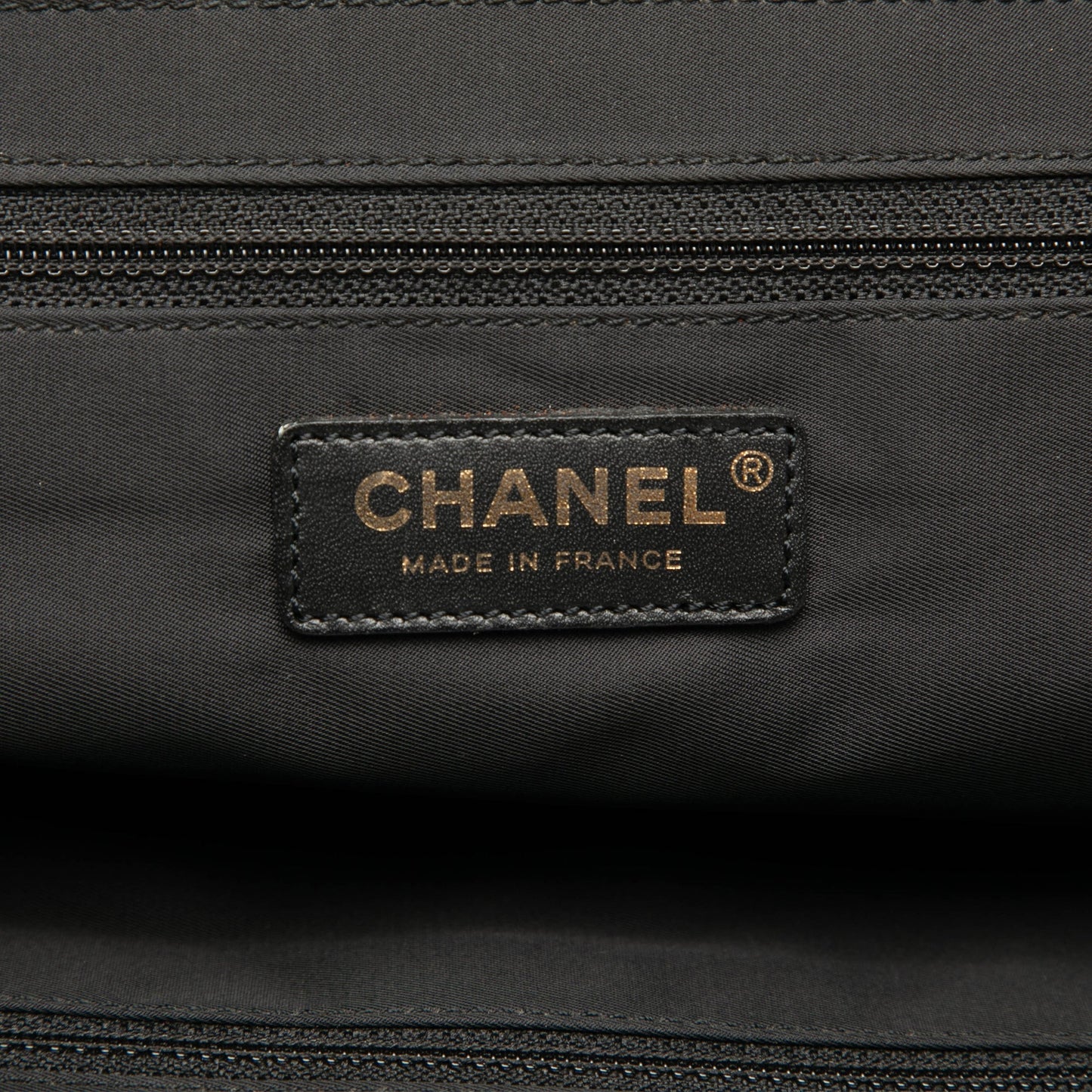 Black Chanel New Travel Line Nylon Tote
