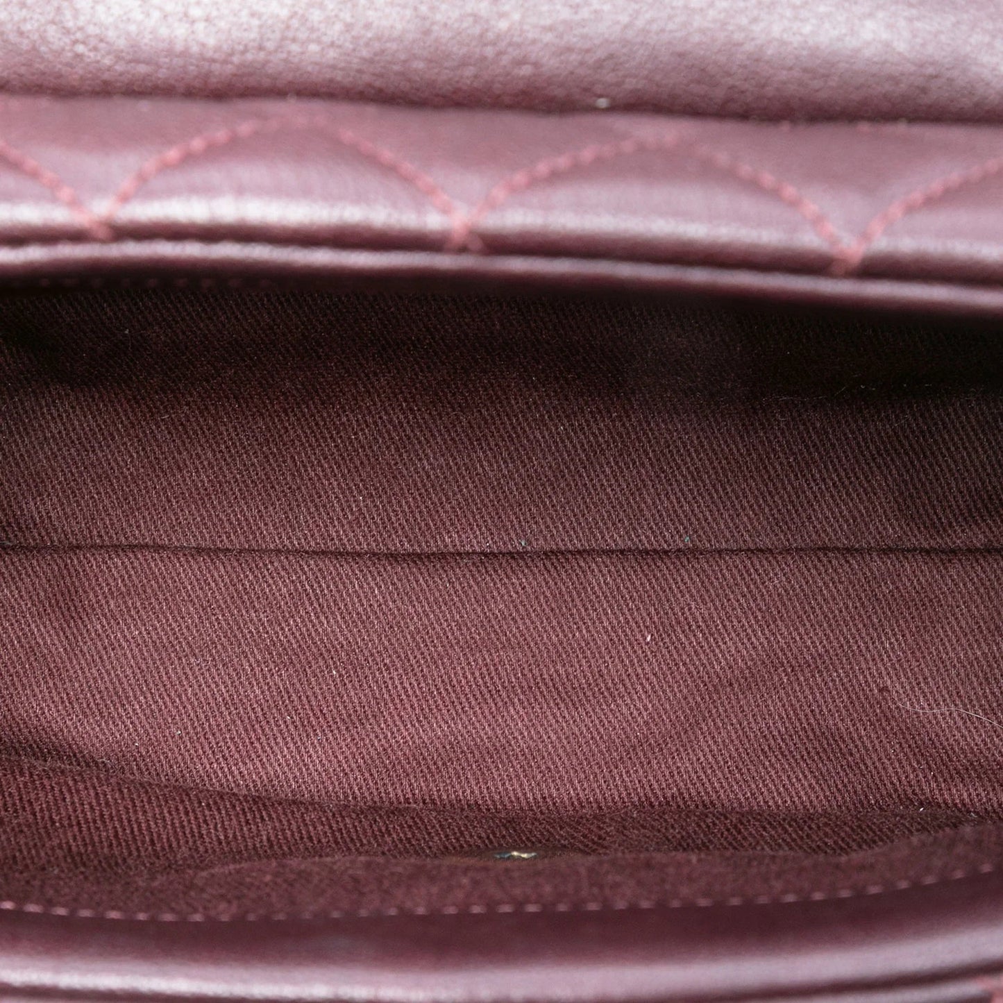Red Chanel Mini Quilted Sheepskin Trapezio Flap Satchel
