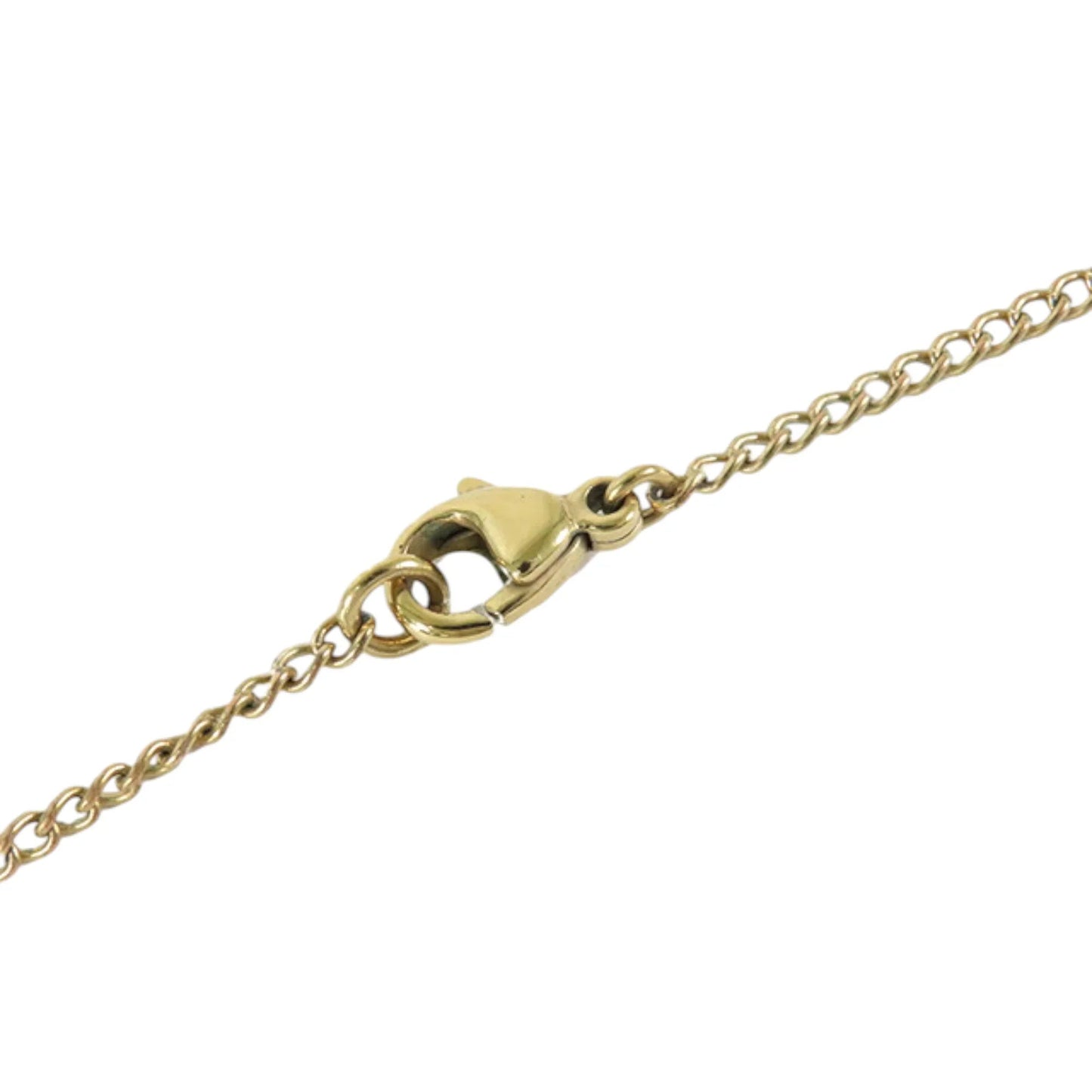 Gold Chanel Gold Plated Enamel CC Logo Star Pendant Necklace