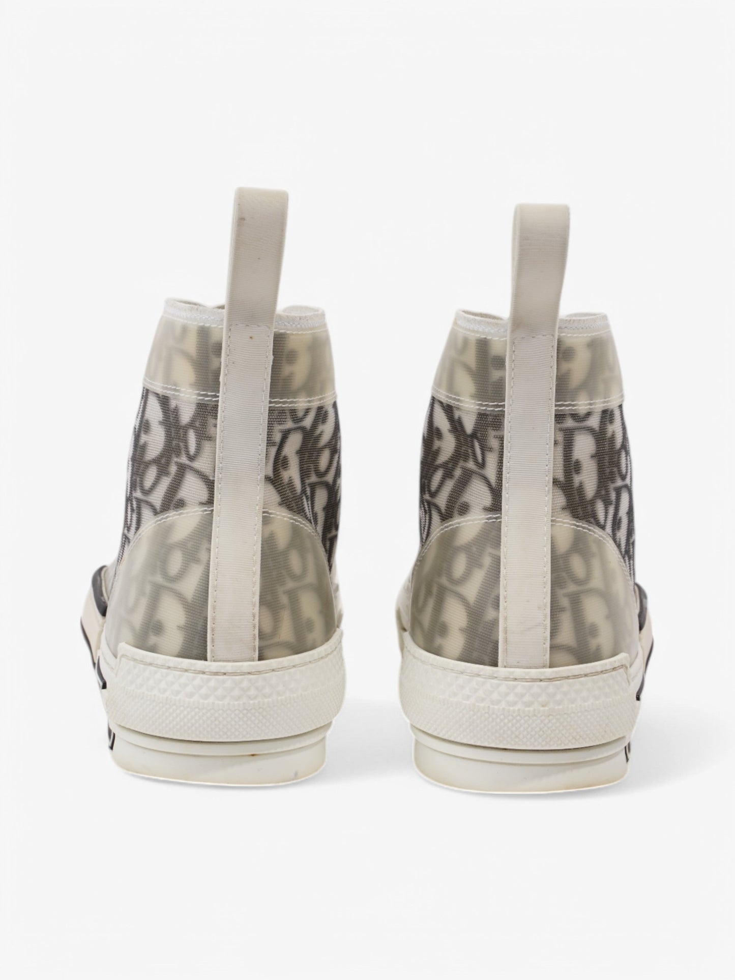 Christian Dior B23 High-tops White  / Grey Oblique Mesh EU 40 UK 6